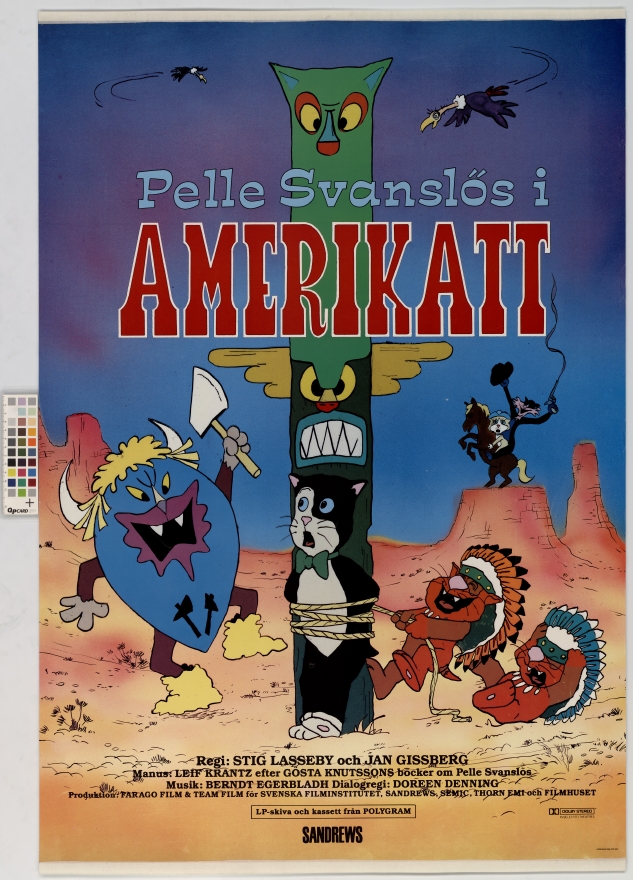 Tecknat Barn Svenska:Pelle Svanslös i Amerikatt (1985) DVDRIPPEN (Svenska) Hela Filmen
